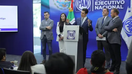 Senadores del grupo parlamentario del PAN.