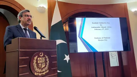 Shozab Abbas,  embajador de la República Islámica de Pakistán en México.