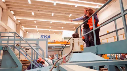 Planta de durmientes de ITISA, instalada en el municipio de Papalotla.