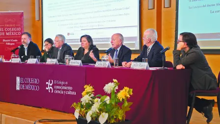 La ceremonia de reconocimiento de la octava edición del Premio Daniel Cosío Villegas en Ciencias Sociales se llevó a cabo en las instalaciones de El Colegio de México.