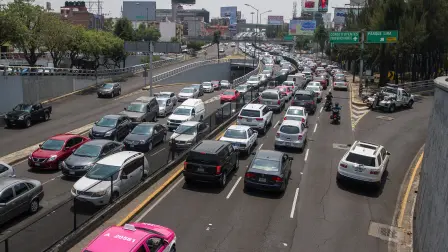 Contingencia y tráfico en CDMX.
