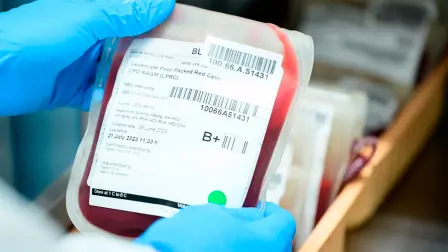 Donación de sangre.