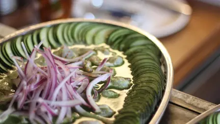 Aguachile verde con puro camaroncito