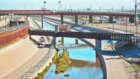 El Tratado de Aguas Internacionales entre México y Estados Unidos, establece que México asignará a Estados Unidos un volumen anual de 432 millones de metros cúblicos (Mm3) de agua del Río Bravo y que Estados Unidos entregará a México un volumen de 1,890 Mm3 de agua del Río Colorado al año. FOTO: MARIO JASSO/CUARTOSCURO.COM