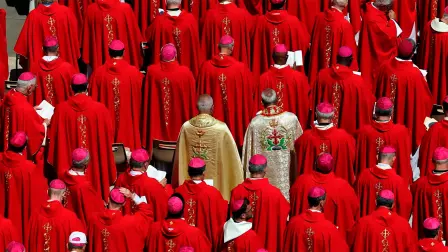 Cardenales en el funeral por el papa Francisco, el pasado 26 de abril.