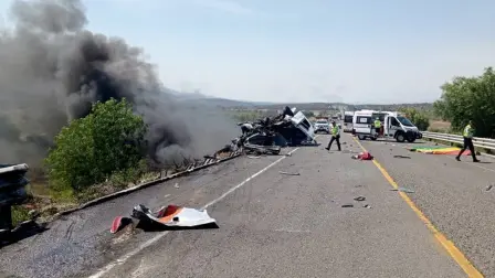 Accidente carretero en autopista de Puebla.