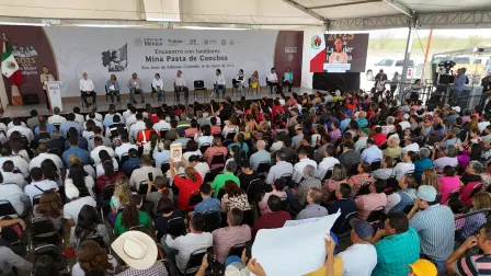 La presidenta de México, Claudia Sheinbaum, se reunió con familiares de mineros de Pasta de Conchos.