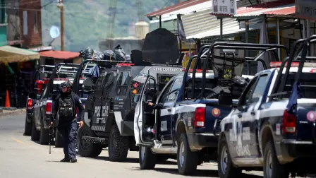 Policías en Guatemala.