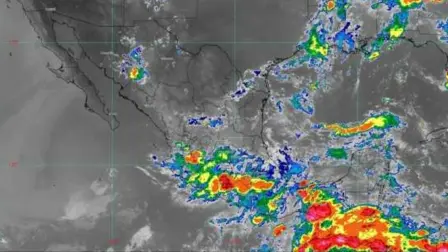 Imagen satelital de la depresión tropical Cinco-E.