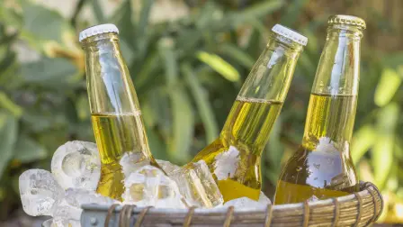 botellas de cerveza.