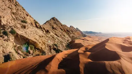 El paleopaisaje de Faya, en Sharjah, Emiratos Árabes Unidos.