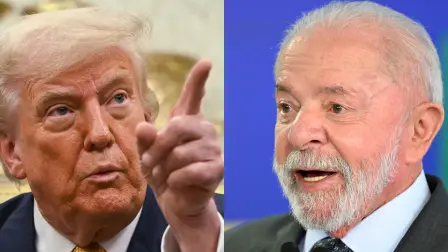 Donald Trump y Luiz Inácio Lula da Silva.