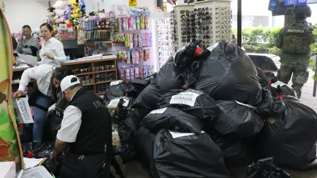 El Instituto Mexicano de la Propiedad Industrial (IMPI), en colaboración con autoridades de la Secretaría de Seguridad y Protección Ciudadana y de la Secretaría de Marina, realizaron dos operativos en puntos simultáneos de la capital.