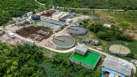 Planta de tratamiento “San Miguelito”. Foto: Gobierno de Quintana Roo