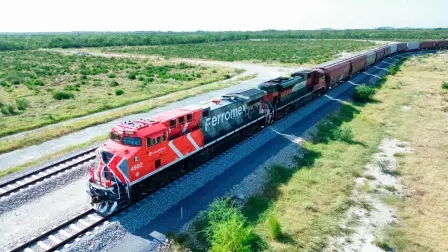 Grupo México Transportes y Barlett abrieron una terminal agrícola ferroviaria en Pesquería.