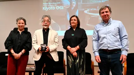 El INBAL entregó la Medalla Bellas Artes 2025 al escultor japonés-mexicano Kiyoto Ota.