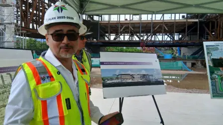 Omar Torres, director del Aeropuerto Internacional de Puerto Vallarta, señaló que con la nueva terminal se podrá duplicar el número de pasajeros atendidos.