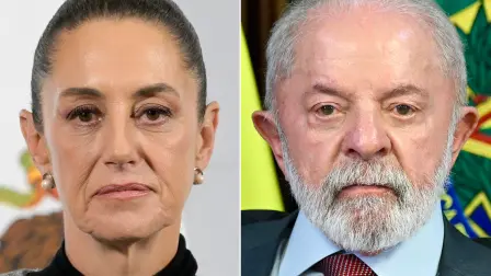 Claudia Sheinbaum, presidenta de México e Inácio Lula da Silva, presidente de Brasil.