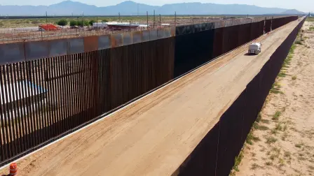 Seguridad en la frontera entre México y Estados Unidos.