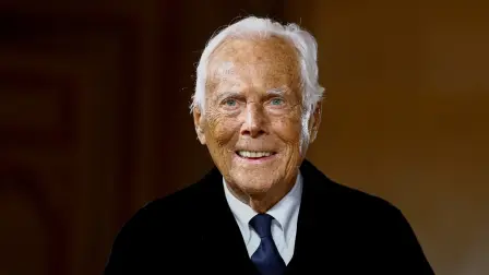 El diseñador Giorgio Armani