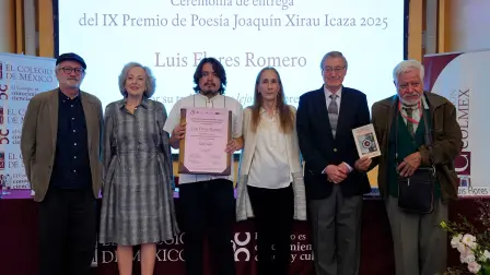 Ceremonia de entrega del premio en El Colegio de México.