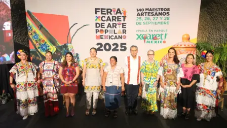 Este jueves se inauguró la Segunda Feria Xcaret de Arte Popular Mexicano 2025.