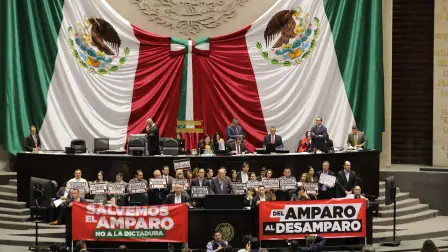 Discusión sobre la reforma a la ley de Amparo en la Cámara de Diputados.