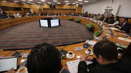 Reunión de la Comisión de Hacienda de la Cámara de Diputados.