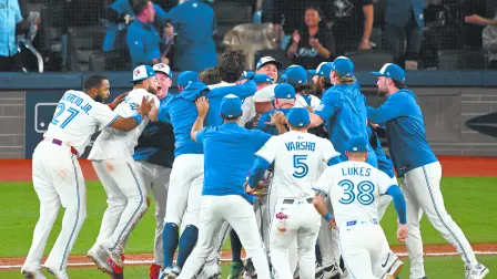 Los Azulejos de Toronto se enfrentarán a los Dodgers de Los Ángeles en la Serie Mundial. Foto: Reuters