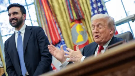 El presidente estadounidense Donald Trump y el alcalde electo de la ciudad de Nueva York, Zohran Mamdani.