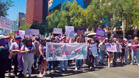 Movilización por la eliminación de la violencia contra la mujer.