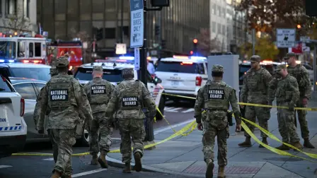 El miércoles un afgano disparó a dos miembros de la Guardia Nacional estadounidense.