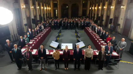 La presidenta Claudia Sheinbaum encabezó la Asamblea General Infonavit.