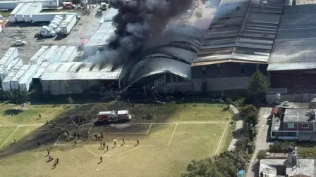 Aeronave desplomada en Toluca, Edomex.