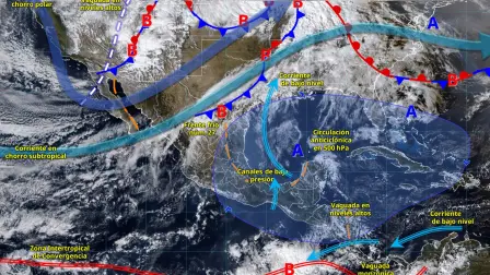 El frente frío núm. 27 se extenderá sobre el norte del país.