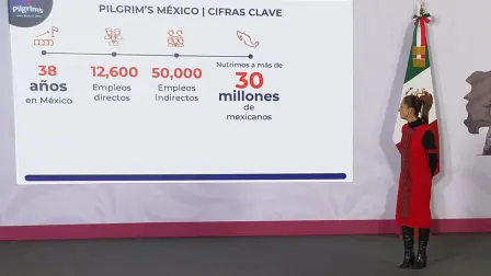 El gobierno de México informó que Pilgrim’s Pride anunció una inversión total de 1,300 millones de dólares en México durante los próximos cinco años, como parte del Plan México impulsado por el gobierno federal.

Para más información del tema, visita: https://www.eleconomista.com.mx/empresas/pilgrim-s-pride-anuncia-inversion-1-300-millones-dolares-mexico-proximos-5-anos-20260115-795441.html

¡Síguenos en nuestras redes sociales para mantenerte informado!

Twitter: https://twitter.com/eleconomista 
Facebook: https://www.facebook.com/ElEconomista.mx
Instagram: https://www.instagram.com/eleconomistamx
LinkedIn: https://www.linkedin.com/company/el-economista/

#ElEconomista #EETV