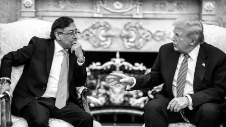 El presidente de Colombia, Gustavo Petro y Donald Trump, presidente de Estados Unidos.