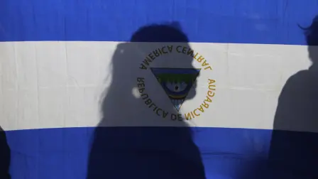 Bandera nicaragüense.