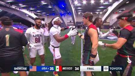 Partido de flag football.