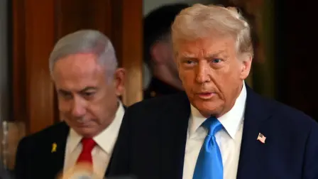 Benjamin Netanyahu, primer ministro de Israel y Donald Trump, presidente de Estados Unidos.