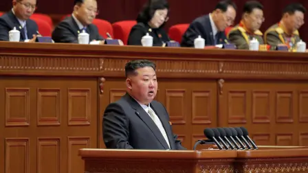 Kim Jong Un encabeza el Noveno Congreso del Partido de los Trabajadores de Corea en Pyongyang.