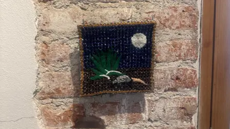 Obra de Santo Miguelito en Salón Acme. Foto: Cortesía