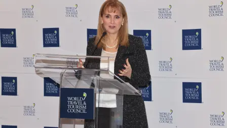 La presidenta y CEO del Consejo Mundial de Viajes y Turismo (WTTC, por sus siglas en inglés), Gloria Guevara.
