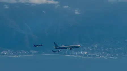 Aeronaves militares de EU sobrevuelan espacio aéreo de Venezuela.