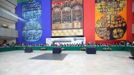 Reunión de las comisiones unidas de Puntos Constitucionales y de Reforma Política-Electoral.