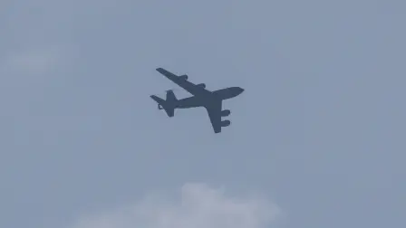 Un avión de reabastecimiento de la Fuerza Aérea de EU.