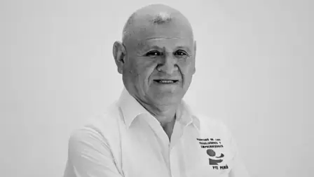 Napoleón Becerra, era el candidato presidencial del Partido de los Trabajadores y Emprendedores (PTE) de Perú.