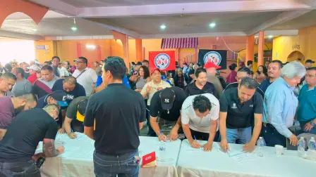 Comité de huelga de trabajadores de General Motors.