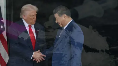 Reunión del presidente de Estados Unidos, Donald Trump, y el presidente de China, Xi Jinping.