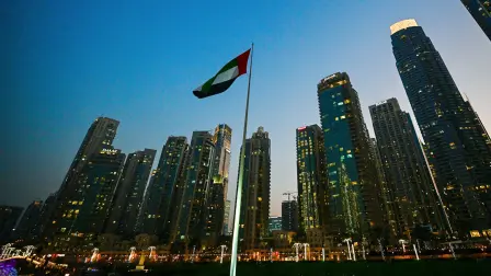 Bandera de los Emiratos Árabes Unidos-